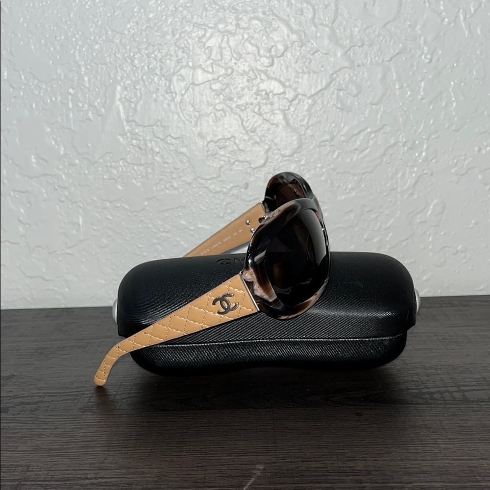 Chanel Quilted Leather CC Sunglasses